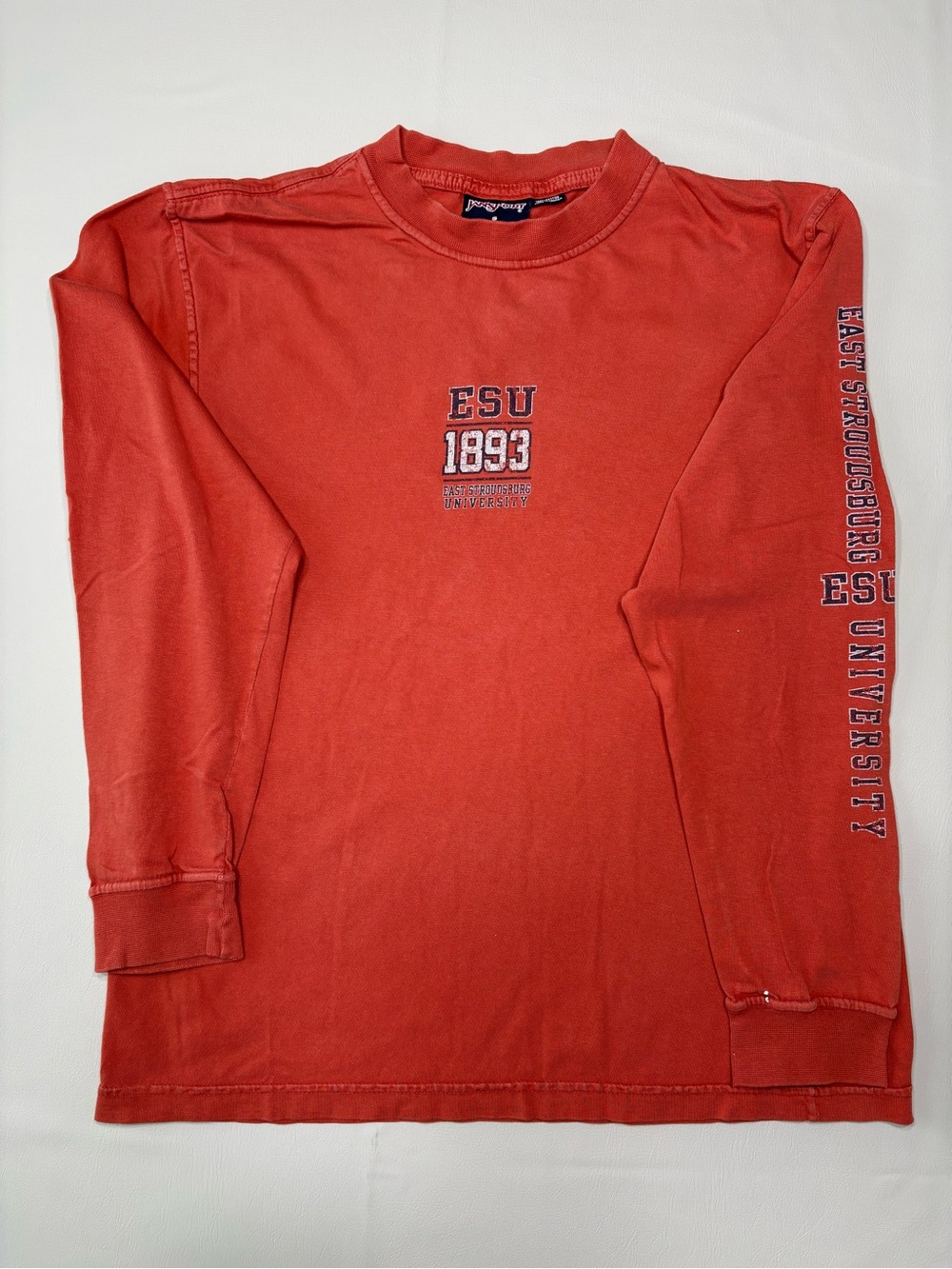 Vintage Y2K ESU Rust Orange Long Sleeve Tee